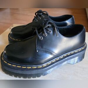 Unisex Sz 6 Men'/7 Women's Dr Martens 1461 Bex Platform Black Shoes